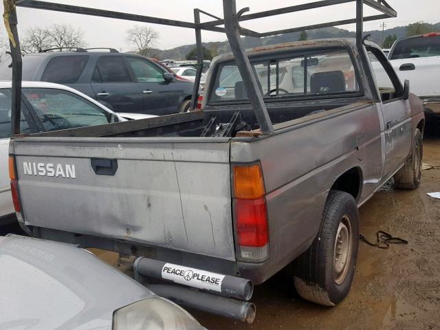 1N6ND11S1KC401023 - 1989 NISSAN D21 SHORT GRAY photo 4