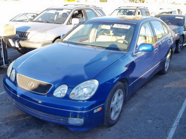 JT8BD68S9W0006408 - 1998 LEXUS GS 300 BLUE photo 2