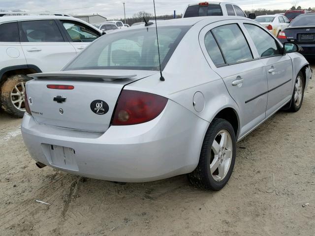 1G1AL58F087109295 - 2008 CHEVROLET COBALT LT SILVER photo 4