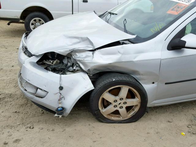 1G1AL58F087109295 - 2008 CHEVROLET COBALT LT SILVER photo 9