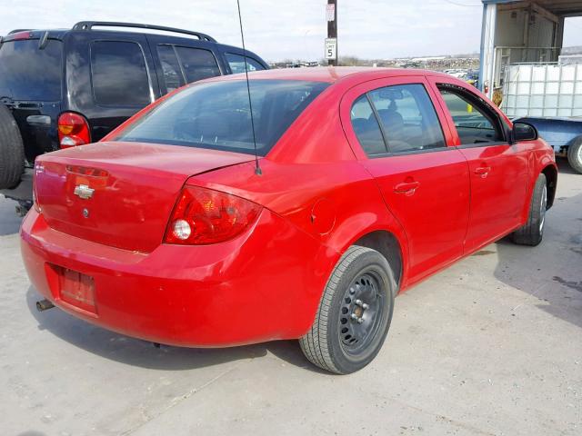 1G1AD5F5XA7229022 - 2010 CHEVROLET COBALT 1LT RED photo 4