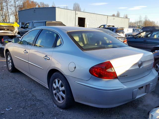 2G4WD532351244905 - 2005 BUICK LACROSSE C SILVER photo 3