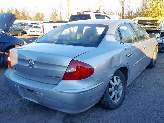 2G4WD532351244905 - 2005 BUICK LACROSSE C SILVER photo 4