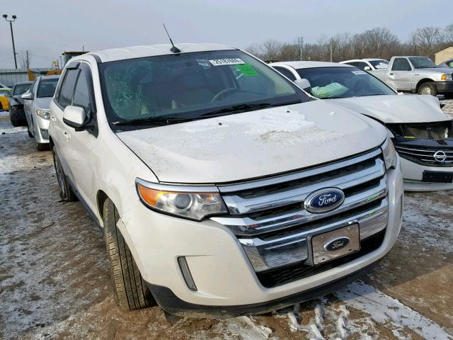 2FMDK3J93DBA94577 - 2013 FORD EDGE SEL WHITE photo 1