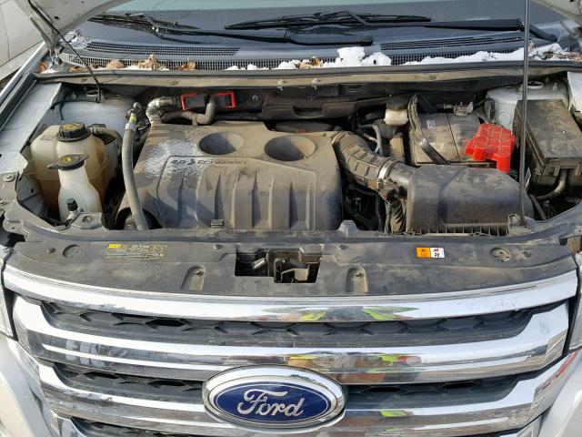 2FMDK3J93DBA94577 - 2013 FORD EDGE SEL WHITE photo 7