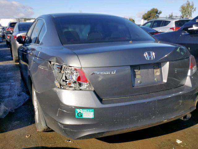 1HGCP26439A062452 - 2009 HONDA ACCORD LXP GRAY photo 3