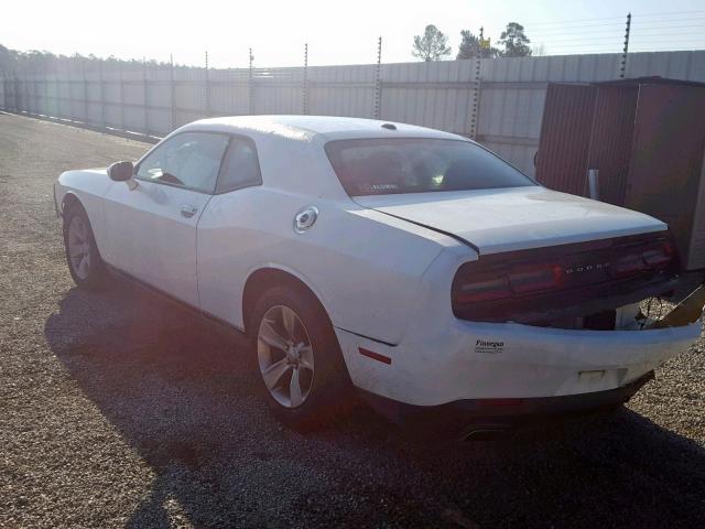 2C3CDZAG1FH894598 - 2015 DODGE CHALLENGER WHITE photo 3