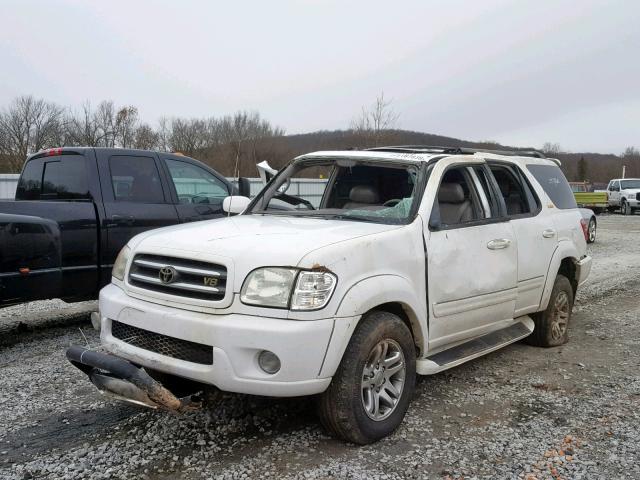 5TDBT48A34S227254 - 2004 TOYOTA SEQUOIA LI WHITE photo 2