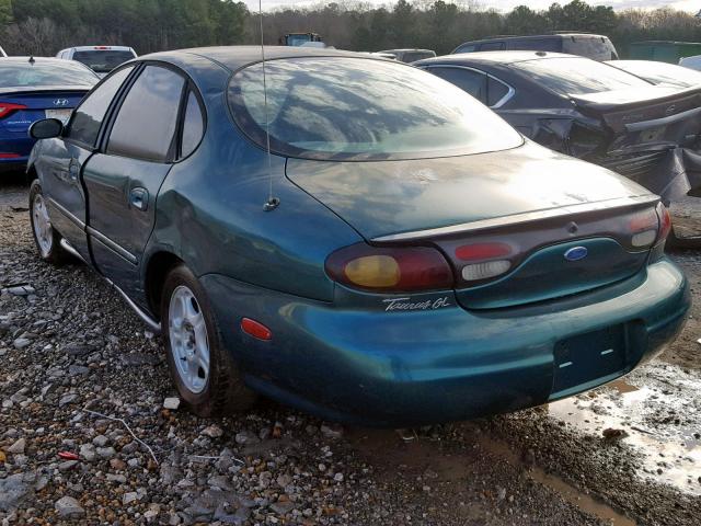 1FALP52U0VA170808 - 1997 FORD TAURUS GL GREEN photo 3