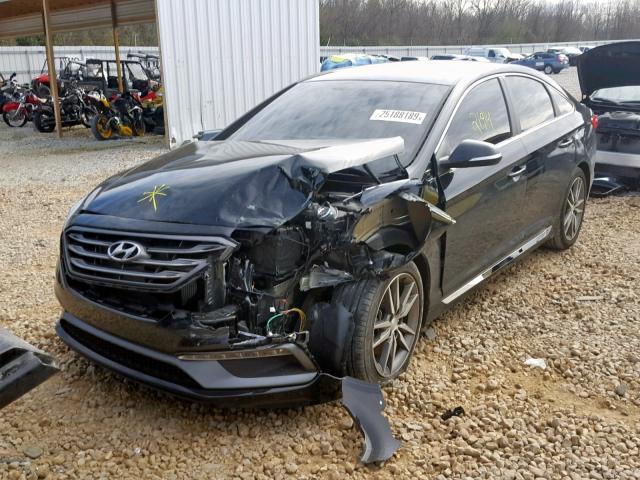 5NPE34AB8HH439711 - 2017 HYUNDAI SONATA SPO BLACK photo 2