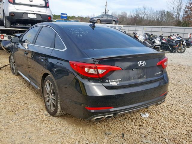 5NPE34AB8HH439711 - 2017 HYUNDAI SONATA SPO BLACK photo 3