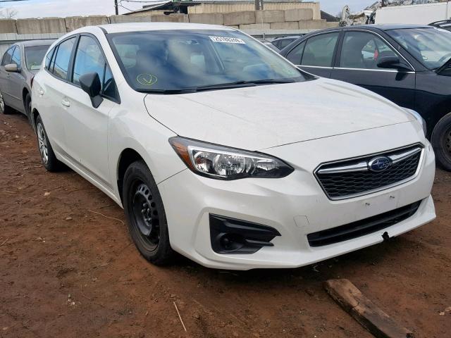 4S3GTAA66J3739369 - 2018 SUBARU IMPREZA WHITE photo 1