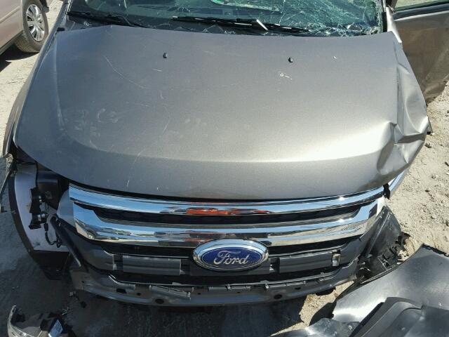 2FMDK3JC5EBA61559 - 2014 FORD EDGE SEL BROWN photo 7