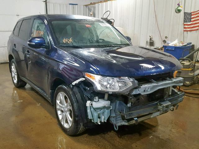 JA4AZ3A32EZ009039 - 2014 MITSUBISHI OUTLANDER BLUE photo 1