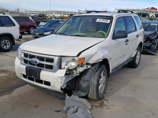 1FMCU0D76CKC18313 - 2012 FORD ESCAPE XLT WHITE photo 2