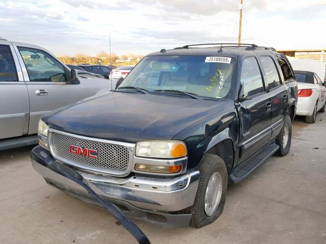 1GKEC13T24R221551 - 2004 GMC YUKON BLACK photo 2