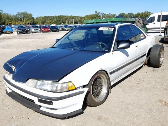 JH4DA9454MS053737 - 1991 ACURA INTEGRA LS WHITE photo 2