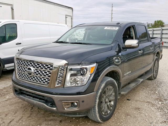 1N6AA1E55HN535929 - 2017 NISSAN TITAN SV BLACK photo 2