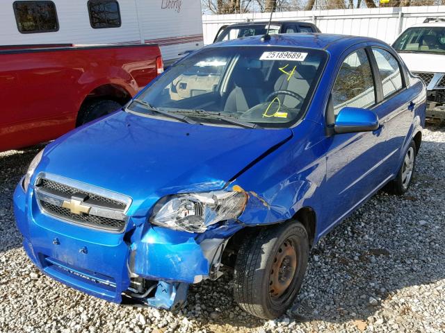 KL1TD5DE4BB230420 - 2011 CHEVROLET AVEO LS BLUE photo 2