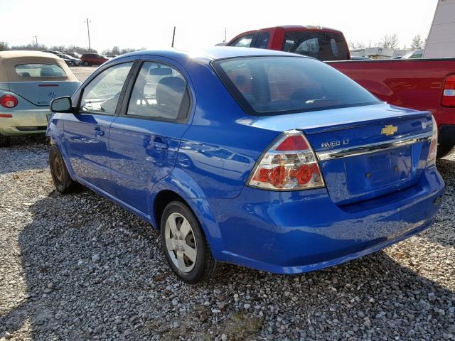 KL1TD5DE4BB230420 - 2011 CHEVROLET AVEO LS BLUE photo 3