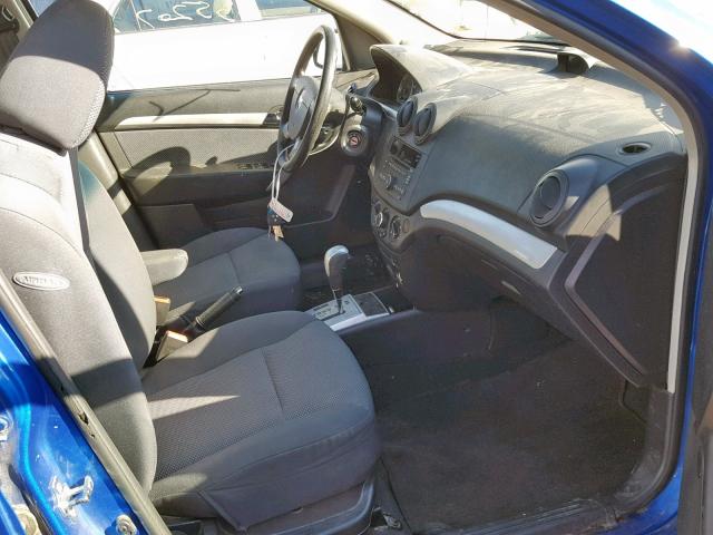 KL1TD5DE4BB230420 - 2011 CHEVROLET AVEO LS BLUE photo 5