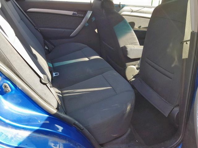 KL1TD5DE4BB230420 - 2011 CHEVROLET AVEO LS BLUE photo 6