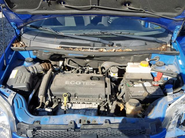 KL1TD5DE4BB230420 - 2011 CHEVROLET AVEO LS BLUE photo 7