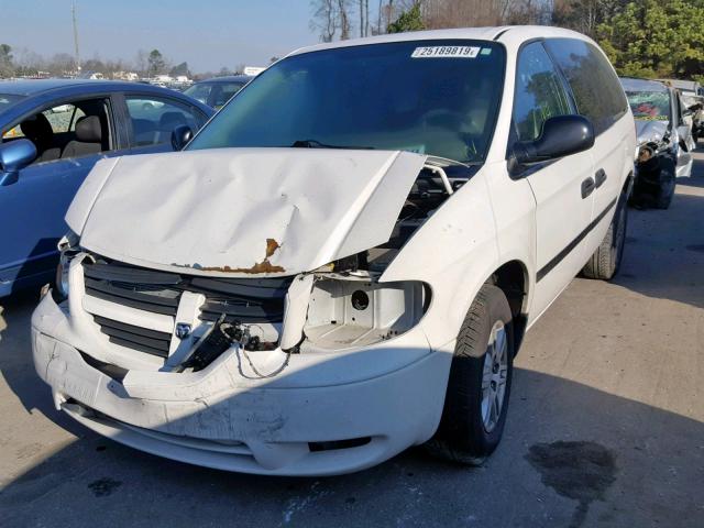 1D4GP24E66B652455 - 2006 DODGE GRAND CARA WHITE photo 2