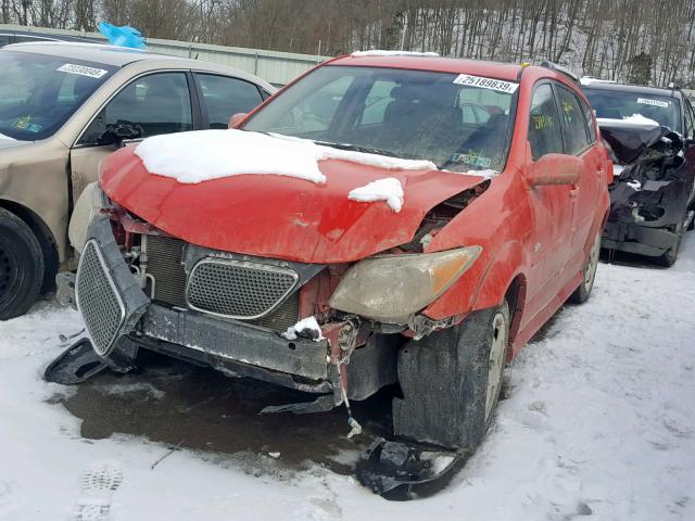 5Y2SL65866Z448314 - 2006 PONTIAC VIBE RED photo 2