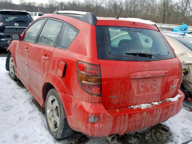 5Y2SL65866Z448314 - 2006 PONTIAC VIBE RED photo 3