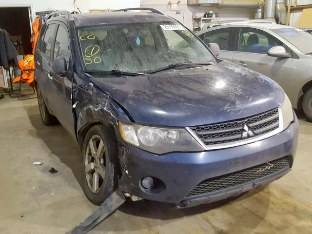 JA4MT41XX7Z602285 - 2007 MITSUBISHI OUTLANDER BLUE photo 1