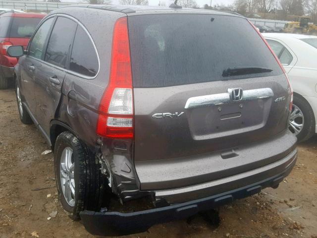 5J6RE4H75AL090130 - 2010 HONDA CR-V EXL GRAY photo 3