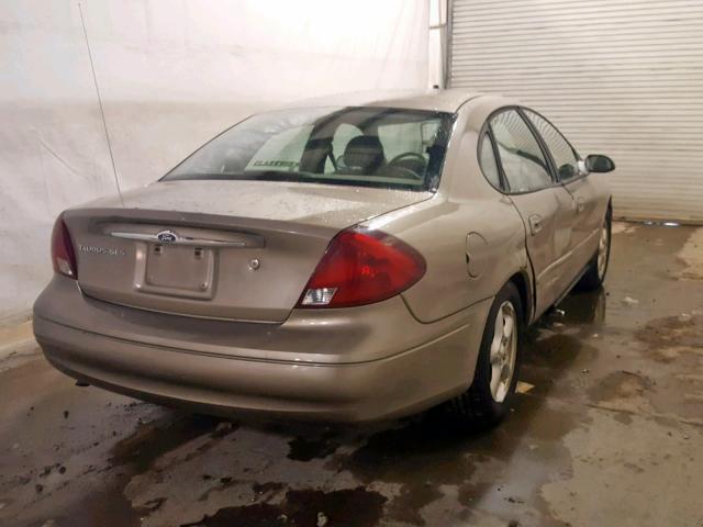 1FAFP55263G156946 - 2003 FORD TAURUS SES TAN photo 4