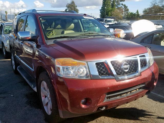 5N1BA0ND6BN602890 - 2011 NISSAN ARMADA SV MAROON photo 1