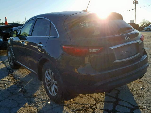 JN8CS1MU4DM141456 - 2013 INFINITI FX37 BLACK photo 3