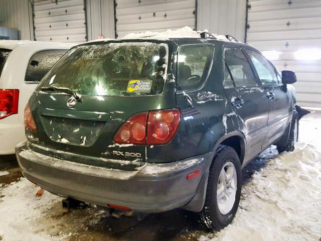 JT6HF10UXY0163557 - 2000 LEXUS RX 300 GREEN photo 4