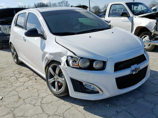 1G1JG6SB6F4208248 - 2015 CHEVROLET SONIC RS WHITE photo 1