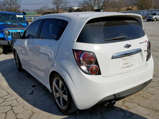 1G1JG6SB6F4208248 - 2015 CHEVROLET SONIC RS WHITE photo 3