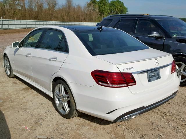 WDDHF5KB4EA889602 - 2014 MERCEDES-BENZ E 350 WHITE photo 3