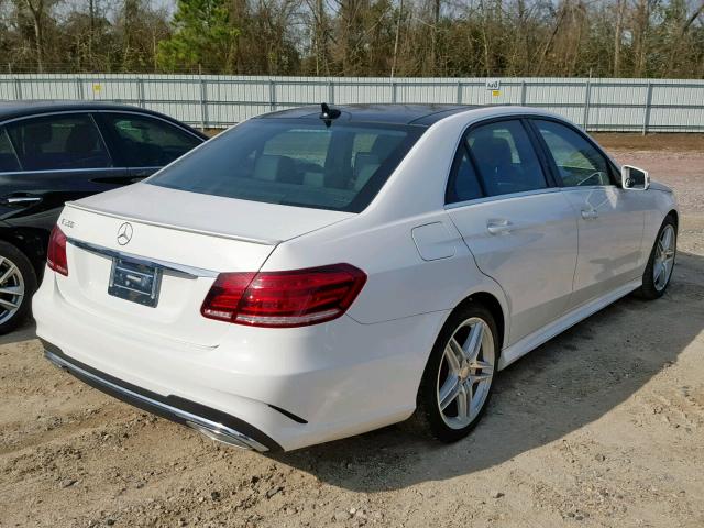 WDDHF5KB4EA889602 - 2014 MERCEDES-BENZ E 350 WHITE photo 4