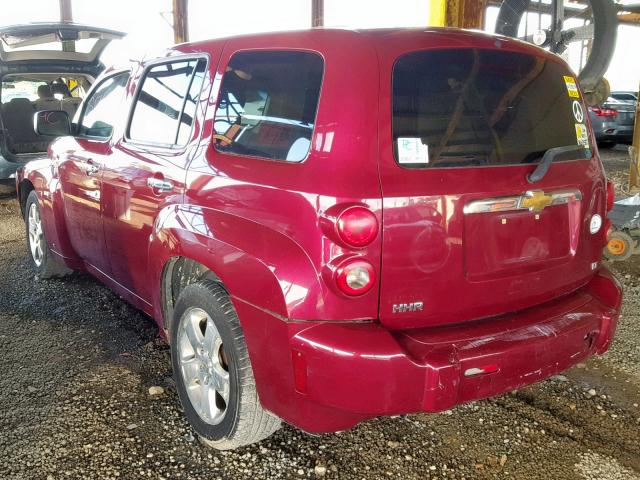 3GNDA23D47S550918 - 2007 CHEVROLET HHR LT RED photo 3