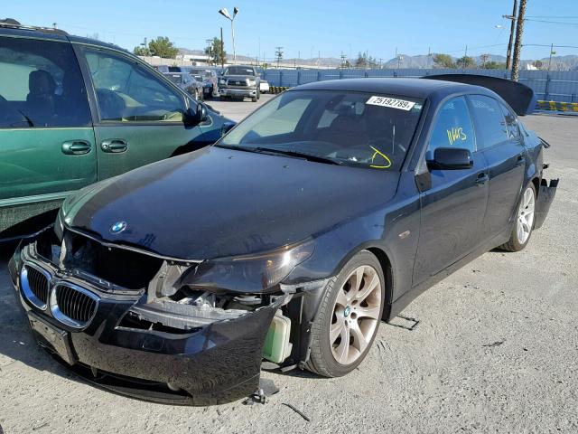 WBANB53577CP05002 - 2007 BMW 550 I BLACK photo 2