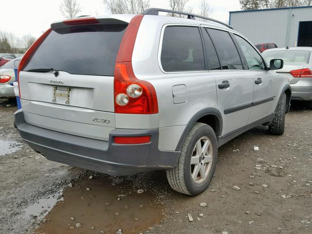 YV1CY59H741124496 - 2004 VOLVO XC90 SILVER photo 4