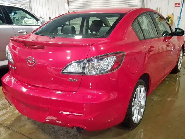 JM1BL1S56A1208426 - 2010 MAZDA 3 S RED photo 4