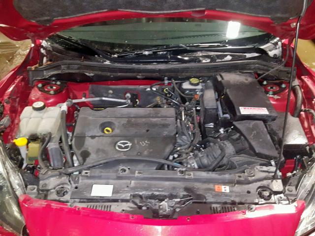 JM1BL1S56A1208426 - 2010 MAZDA 3 S RED photo 7