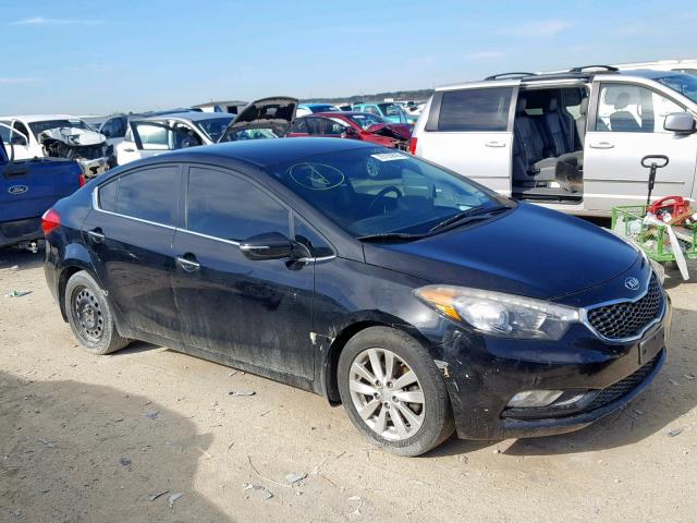 KNAFX4A89F5307080 - 2015 KIA FORTE EX BLACK photo 1