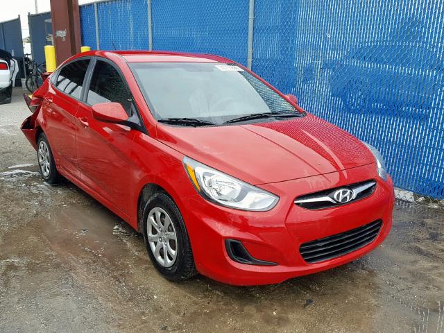 KMHCT4AE1CU245730 - 2012 HYUNDAI ACCENT GLS RED photo 1