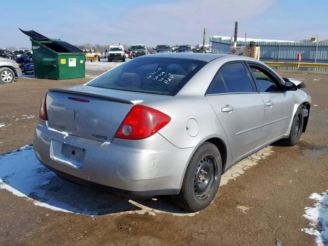 1G2ZF55B064235730 - 2006 PONTIAC G6 SE SILVER photo 4