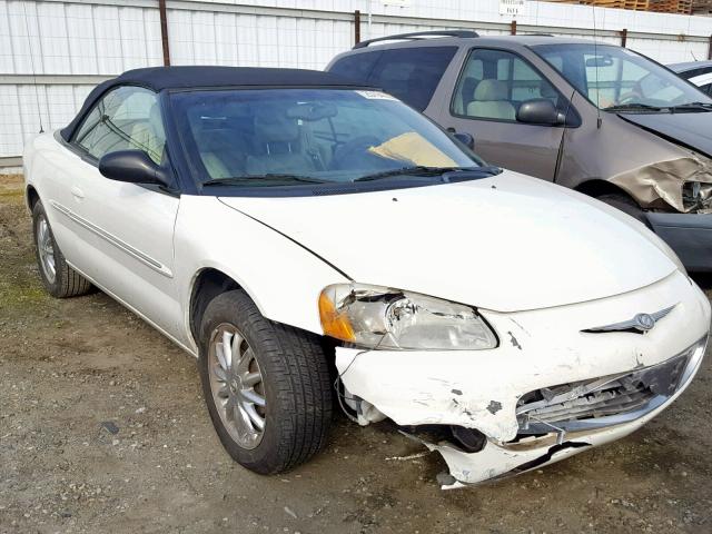 1C3EL65R22N103664 - 2002 CHRYSLER SEBRING LI WHITE photo 1