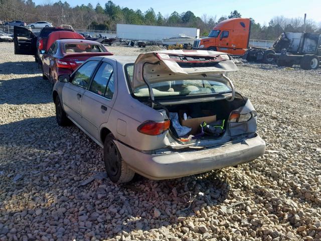 1N4AB41D8WC712504 - 1998 NISSAN SENTRA E GRAY photo 3